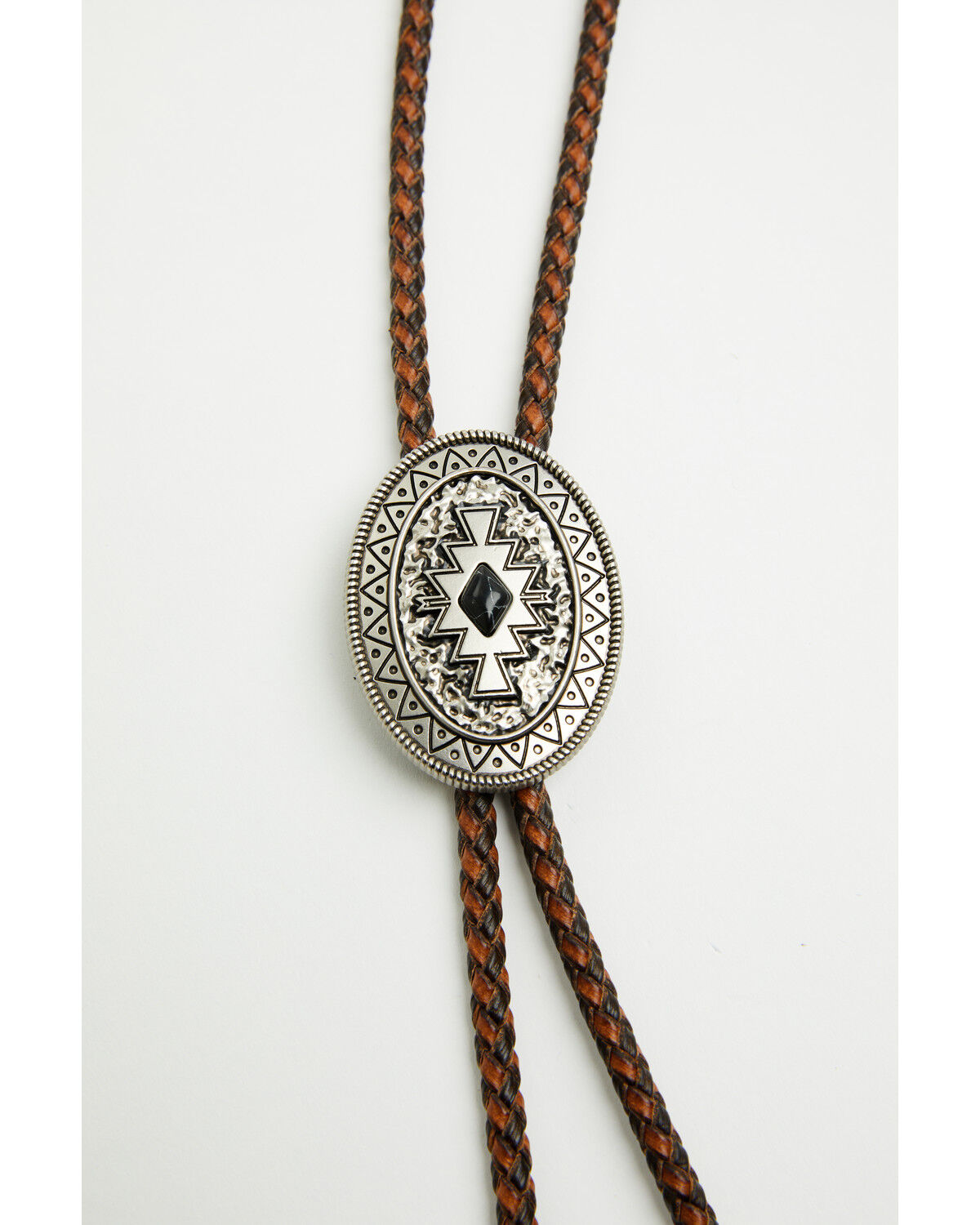 Image #2 - Cody James Men's Onyx Stone Bolo Tie, Brown, hi-res