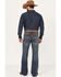 Image #3 - Cody James Men's Stonewall Wash Wyatt Slim Bootcut Stretch Denim Jeans, Dark Medium Wash, hi-res