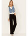 Image #1 - Cleo + Wolf Women's High Rise Loose Corduroy Wide Jeans, Chocolate, hi-res