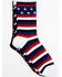 Image #3 - Shyanne Women's Stars & Stripes Crew Socks - 3-Pack, Red/white/blue, hi-res