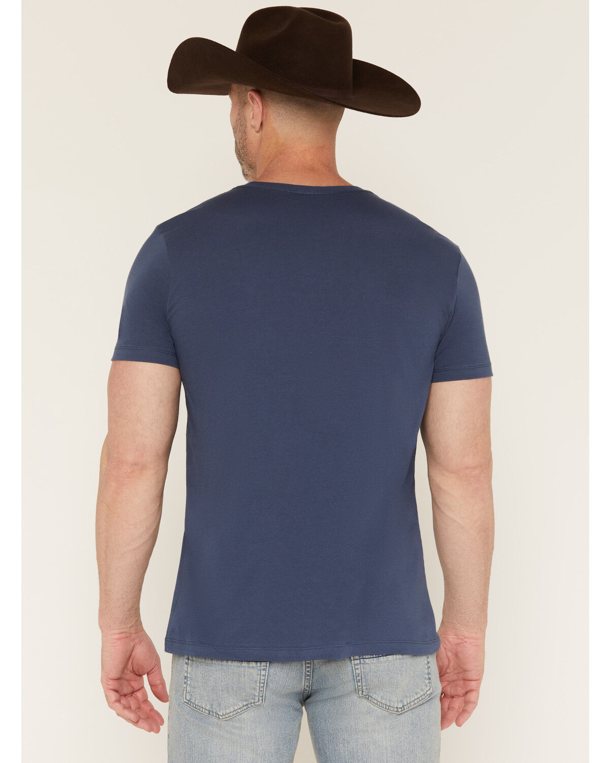 Image #4 - Cody James Men's Ornate Steerhead Skull Short Sleeve Graphic T-Shirt, Blue, hi-res