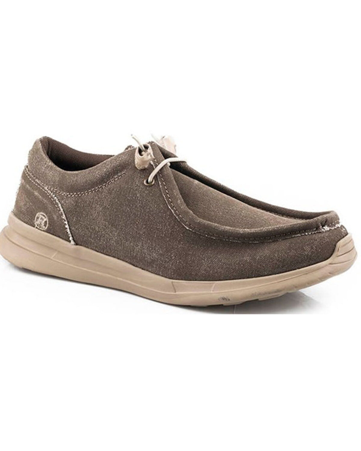 Roper Men's Chillin Low Eyelet Chukka Casual Leather Shoes, Brown, hi-res