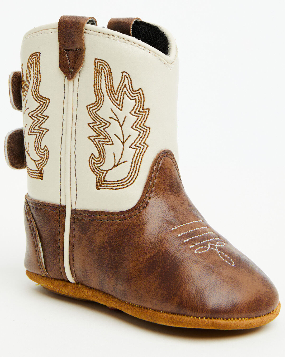 Image #1 - Boot Barn Infant Boys' Carter Poppets - Round Toe, Brown, hi-res