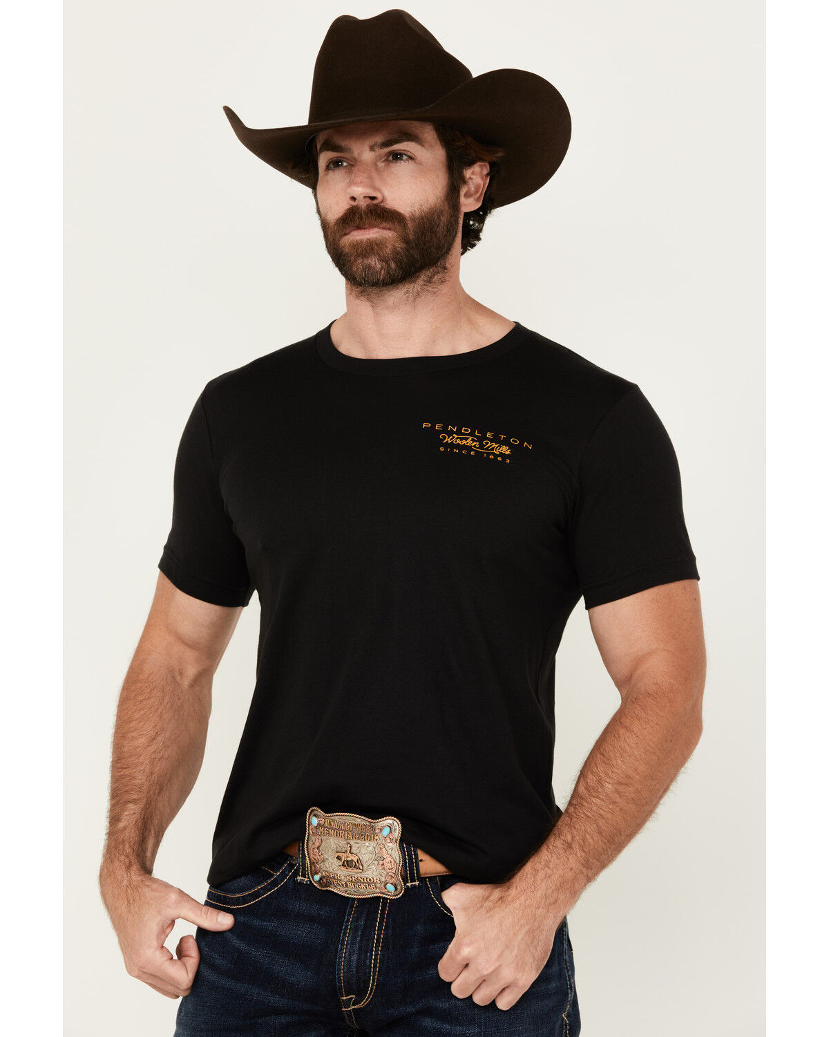 Image #2 - Pendleton Men's Scenic Logo Short Sleeve Graphic T-Shirt, Black, hi-res