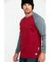 Image #3 - Wolverine Men's Brower Baseball Long Sleeve Work Shirt, Dark Red, hi-res