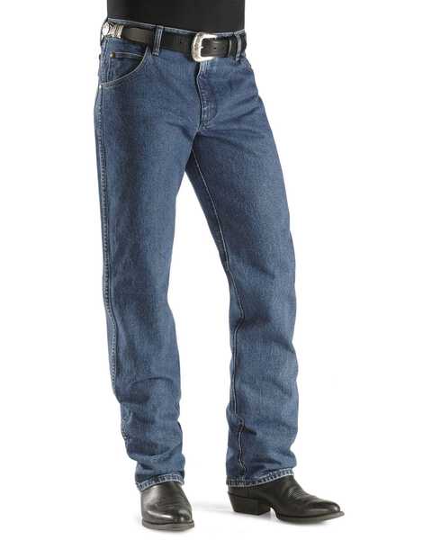 Image #2 - Wrangler Men's Premium Performance Regular Fit Jeans, Dark Stone, hi-res