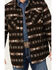 Image #3 - Rock & Denim Men's Southwestern Print Jacquard Shacket, Brown, hi-res