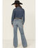 Image #3 - Cinch Women's Tatum Medium Wash High Rise Easy Fit Trouser Jeans, , hi-res