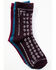 Image #3 - Shyanne Women's Multi-Colored Paisley 3-Pack Crew Socks, Multi, hi-res