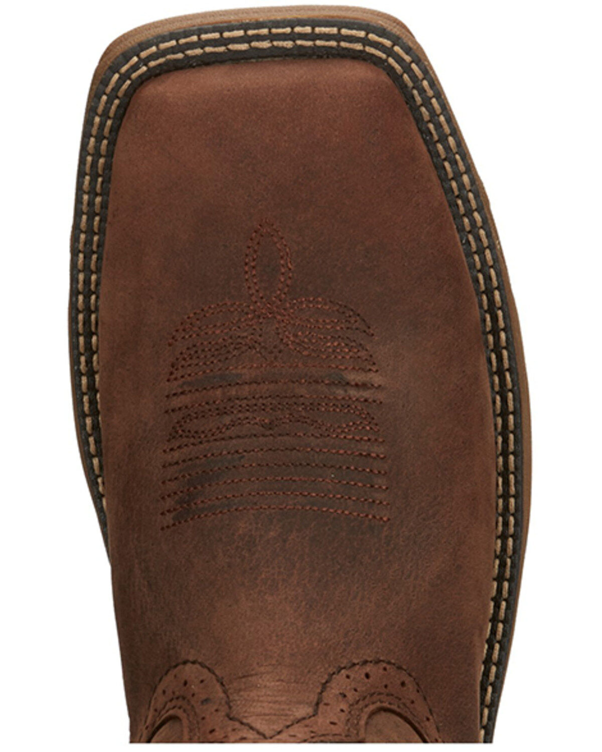 Image #6 - Justin Men's Stampede Rush Short Base Performance Western Boots - Broad Square Toe, Brown, hi-res