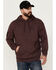 Image #1 - Howitzer Men's We The People Hooded Sweatshirt , Burgundy, hi-res