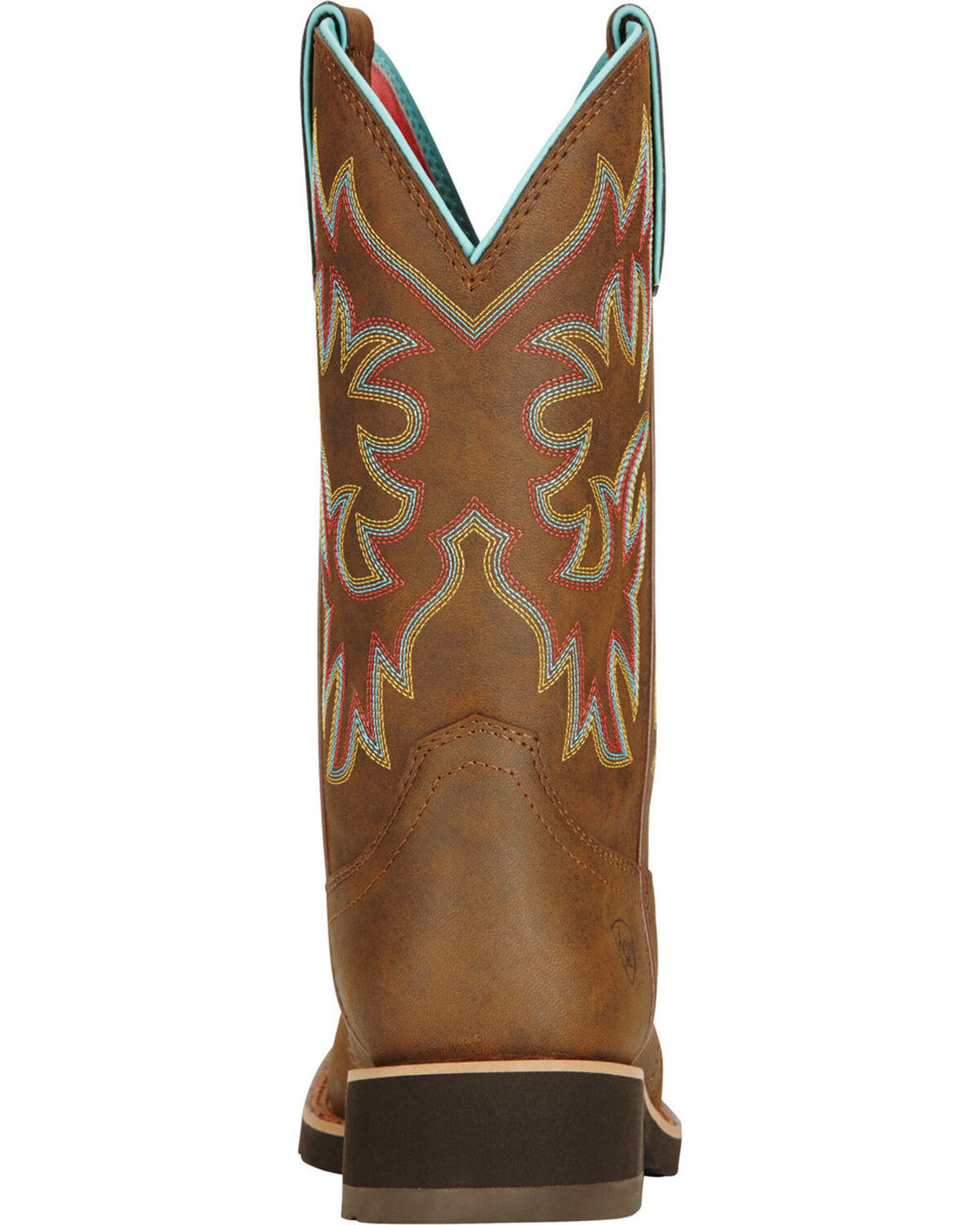 Image #5 - Ariat Women's Delilah Western Performance Boots - Broad Square Toe, Brown, hi-res