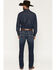 Image #3 - Ariat Men's M4 Harlan Landon Dark Wash Relaxed Straight Stretch Denim Jeans, Dark Wash, hi-res