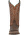 Image #4 - Laredo Men's Odie Western Boots - Broad Square Toe, Dark Brown, hi-res