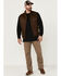 Image #2 - Brothers and Sons Men's Solid Baby Twill CC Zip-Front Vest, Brown, hi-res