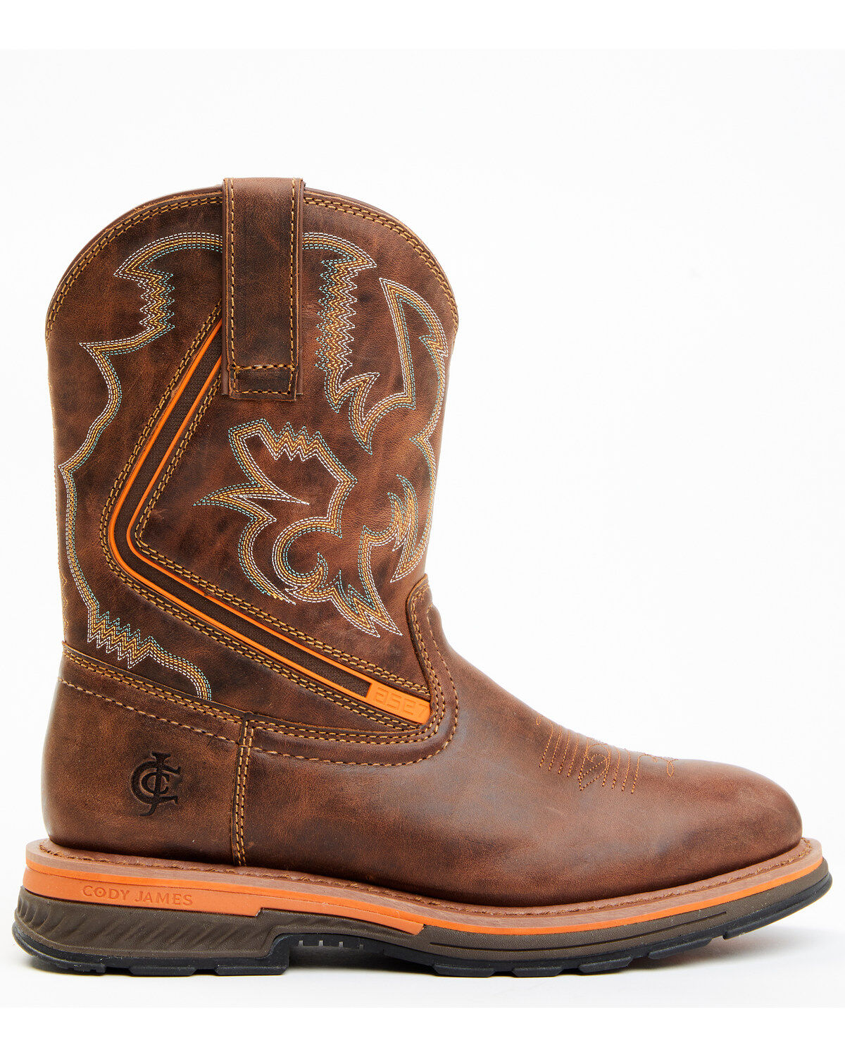 Image #2 - Cody James Men's 10" Disruptor Tyche Chill Zone Soft Pull-On Work Boots - Soft Toe, Brown, hi-res
