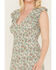 Image #3 - Sadie & Sage Women's Floral Little Luau Ruffle Mini Dress, Green, hi-res