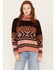 Image #1 - Wrangler Retro Women's Cowl Neck Long Sleeve Sweater, Multi, hi-res