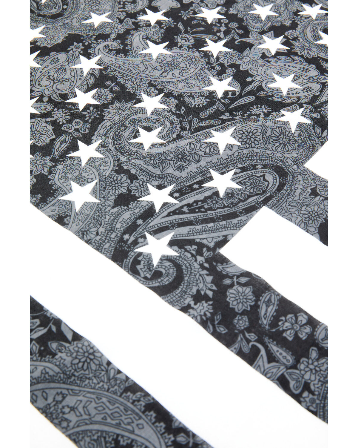 Cody James Men's Paisley Americana Flag Bandana, Black, hi-res