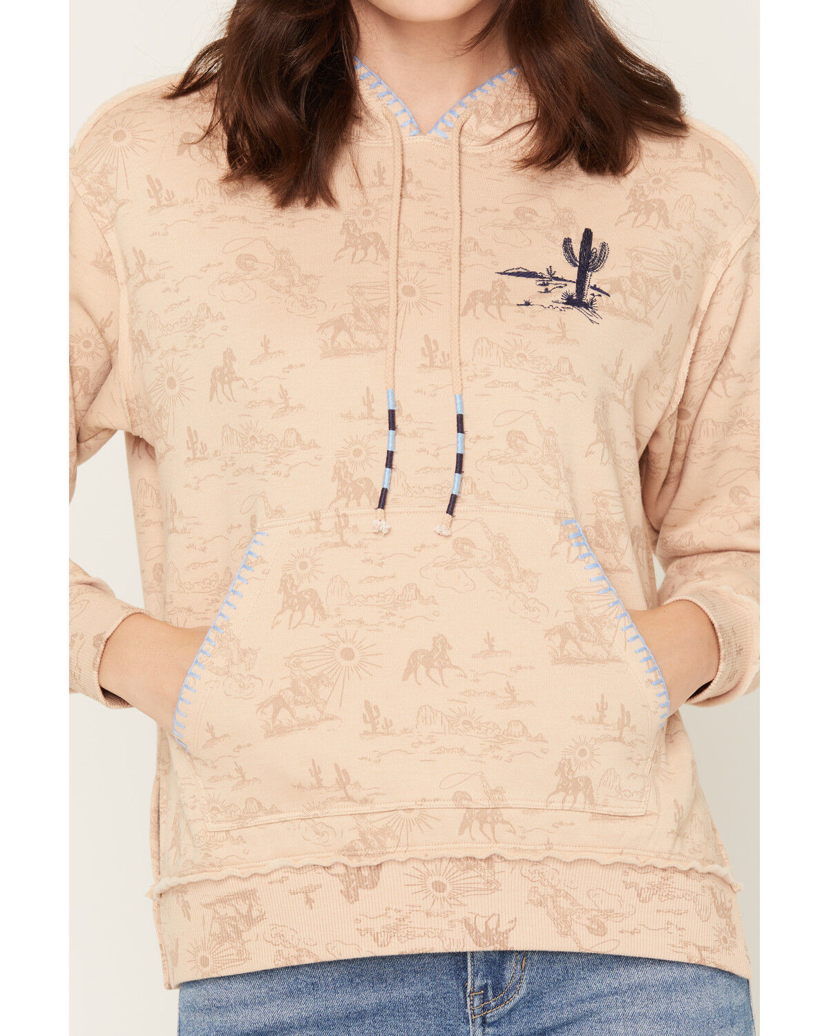 Image #3 - Idyllwind Women's I Run This Rodeo Hoodie, Khaki, hi-res