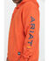 Image #4 - Ariat Men's Volcanic Heather Rebar Graphic Hooded Work Sweatshirt - Big & Tall, Heather Orange, hi-res
