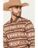 Image #2 - RANK 45&reg; Men's Mountain Shadow Southwestern Print Long Sleeve Button-Down Stretch Western Shirt, Tan, hi-res
