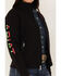 Image #4 - Ariat Women's Floral Embroidered Rosas Team Softshell Jacket, Black, hi-res