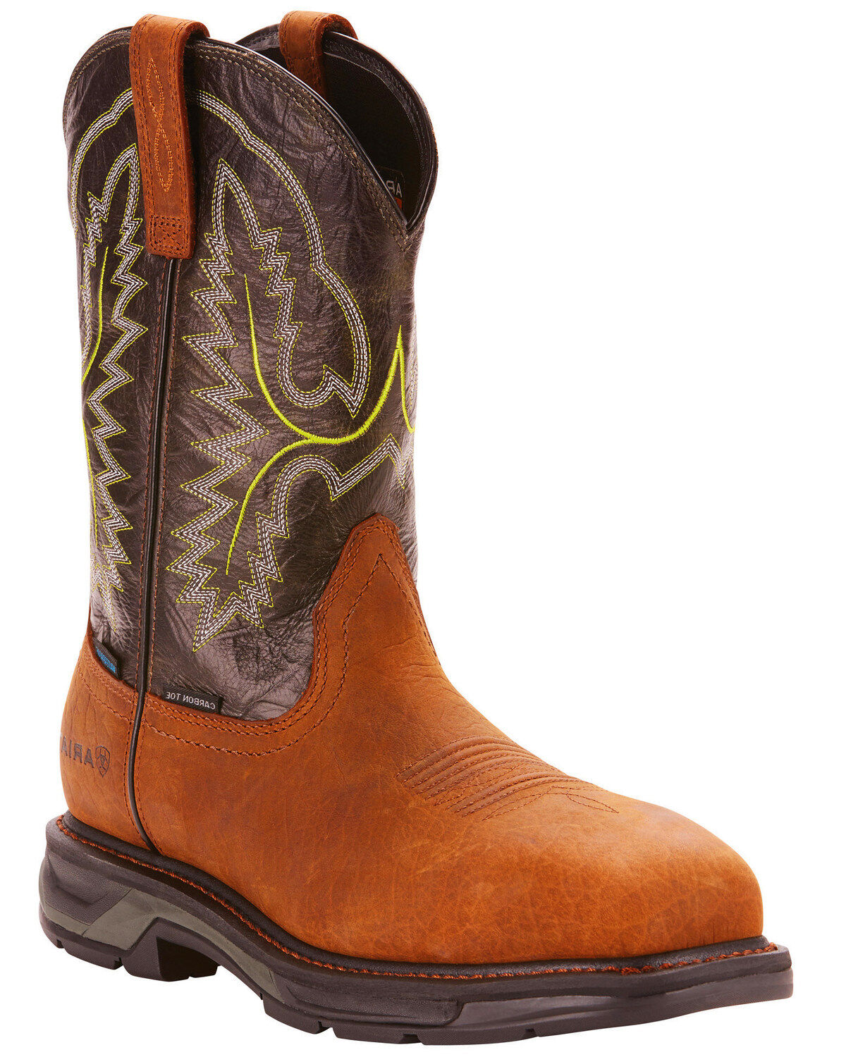 Image #1 - Ariat Men's WorkHog&reg; XT H20 Western Boots - Broad Square Toe, Brown, hi-res