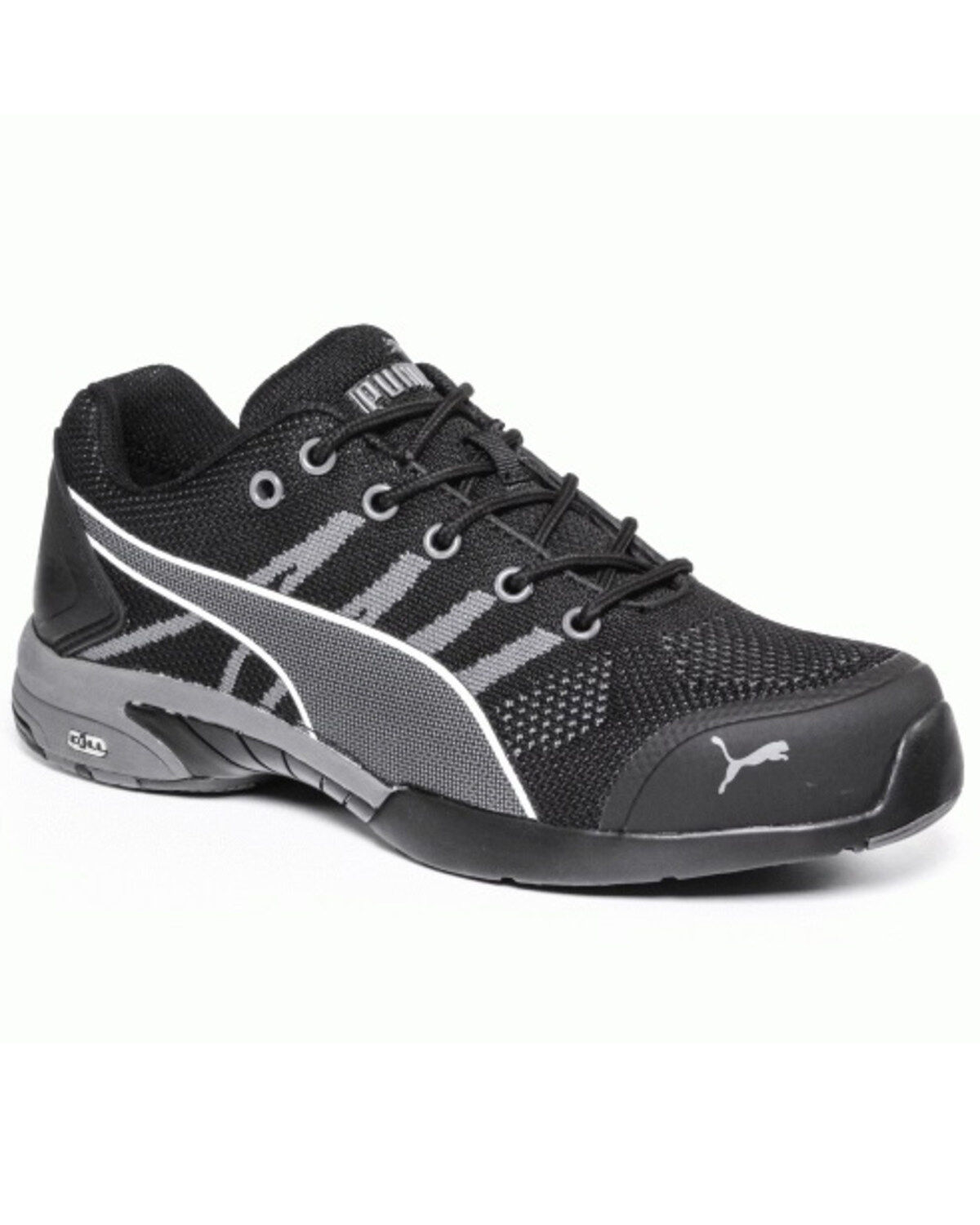 Puma Safety Women's Celerity Knit Work Shoes - Steel Toe, Black, hi-res