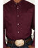 Image #3 - RANK 45® Men's Solid Basic Twill Logo Long Sleeve Button-Down Western Shirt, Purple, hi-res