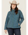 Image #1 - Ariat Women's Printed Team Softshell Jacket - Plus , Teal, hi-res