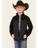Image #1 - Cody James Boys' Color Block Pattern Softshell Jacket, Black, hi-res