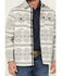 Image #3 - Cinch Men's Southwestern Jacquard Print Shirt Jacket , Blue, hi-res