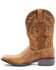 Image #3 - Durango Men's Westward Western Performance Boots - Broad Square Toe, Brown, hi-res