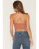 Image #4 - Wishlist Women's Strappy Lace Applique Scallop Lace Bralette, Rust Copper, hi-res
