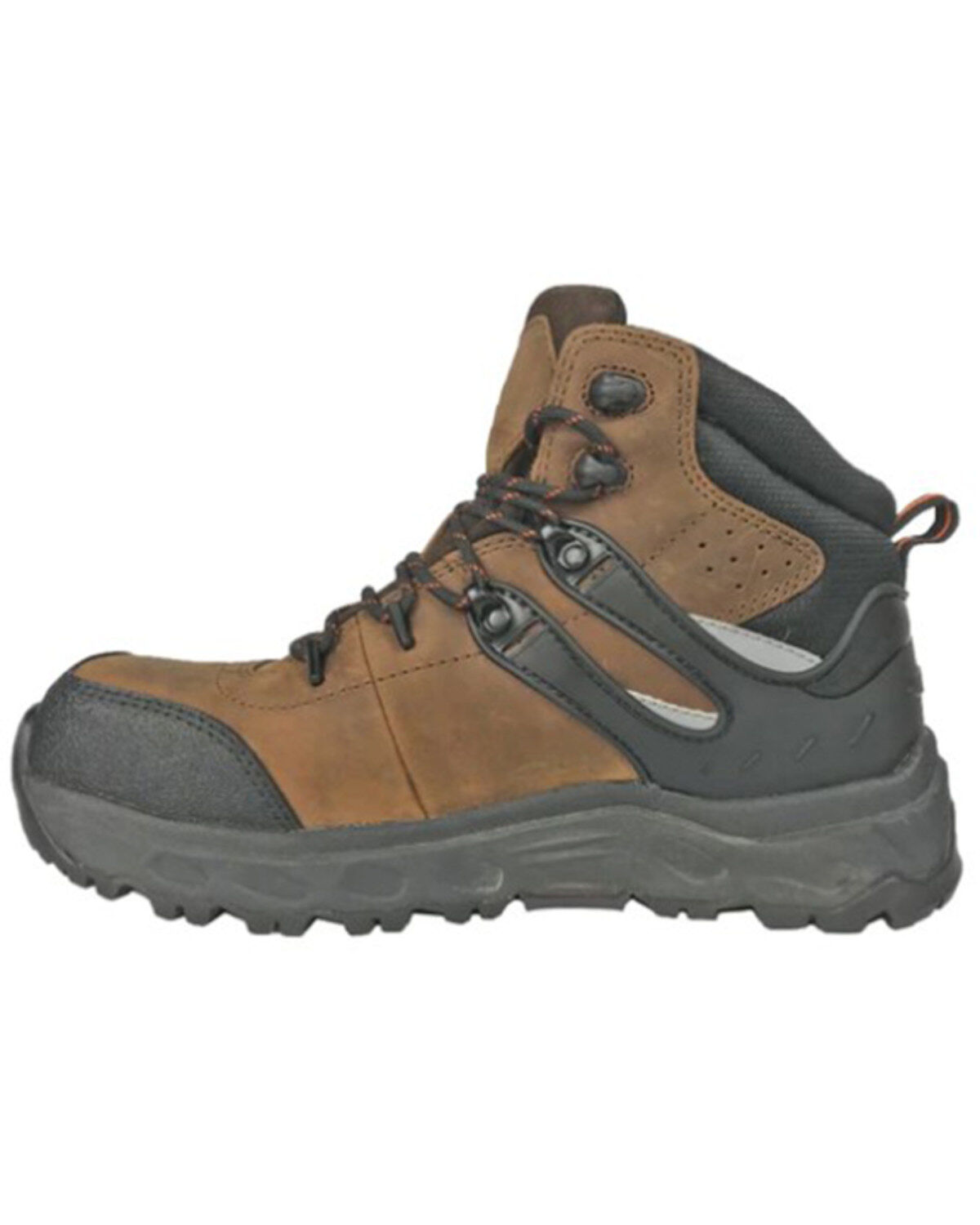Image #3 - Hoss Men's Stomp 6" Lace-Up Work Boots - Aluminum Toe, Brown, hi-res