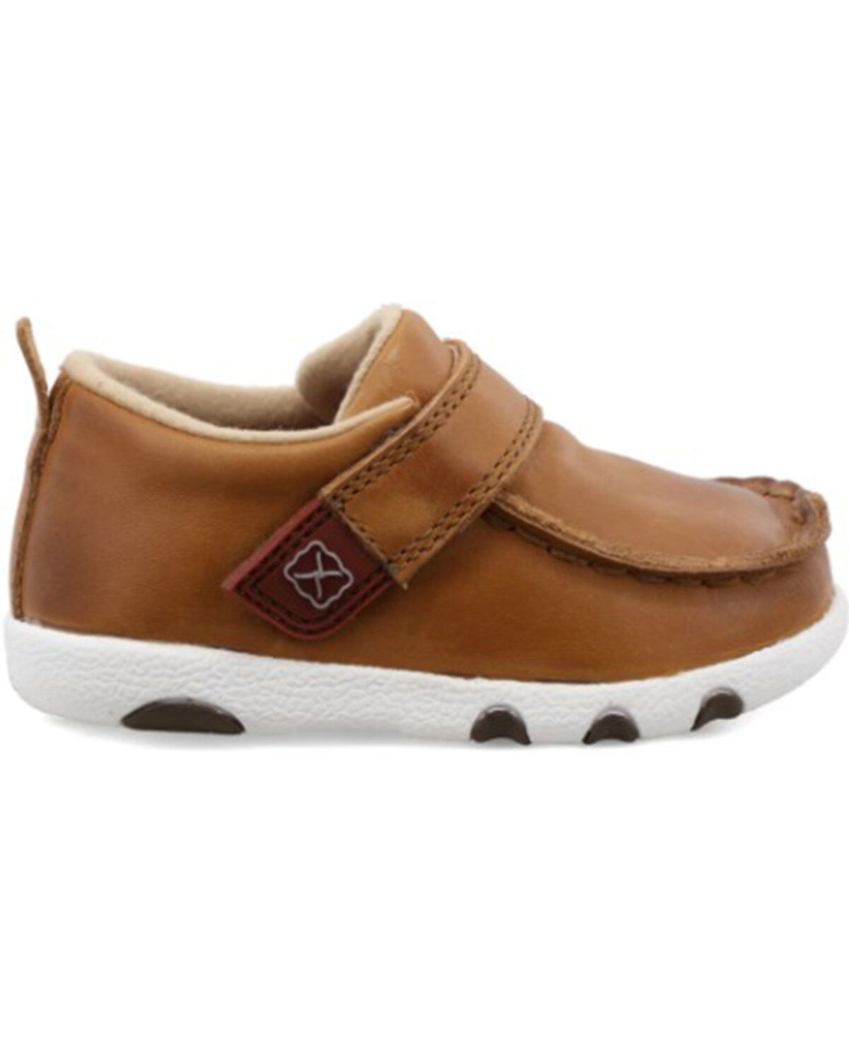 Image #2 - Twisted X Infant Boys' Driving Western Shoe - Moc Toe, Tan, hi-res