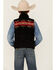 Image #4 - Rock & Roll Denim Boys' Printed Berber Border Print Vest, Black, hi-res