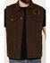 Image #3 - Moonshine Spirit Men's Revolt Trucker Cutoff Vest , Dark Brown, hi-res