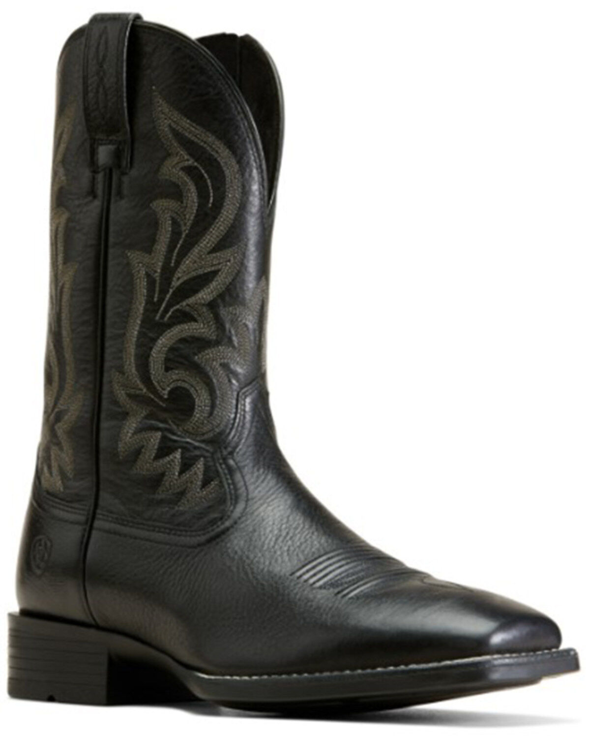 Image #1 - Ariat Men's Ultra Performance Western Boots - Broad Square Toe, Black, hi-res