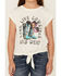 Image #3 - Rock & Roll Denim Girls' Long Live Short Sleeve Graphic Tee , Cream, hi-res