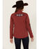 Image #4 - Shyanne Women's Kalo Embroidered Softshell Jacket , Brick Red, hi-res