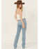 Image #3 - Cleo + Wolf Women's Skye Light Wash High Rise Bootcut Comfort Stretch Denim Jeans, Light Wash, hi-res