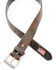 Image #2 - Hawx Men's Brown Leather Flag Tip Belt, Brown, hi-res