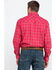 Image #2 - Resistol Men's Connemara Med Plaid Long Sleeve Western Shirt, Pink, hi-res