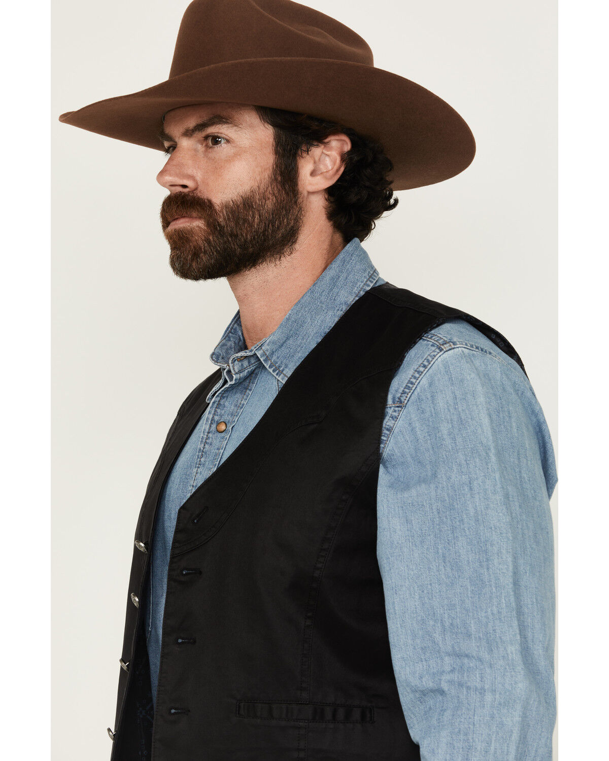 Image #2 - Moonshine Spirit&reg; Men's Night Shift Oilskin Vest, Black, hi-res