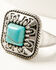 Image #2 - Cowgirl Confetti Women's Silver & Turquoise Help Myself Ring, Silver, hi-res