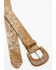 Image #2 - Shyanne Women's Tooled Buckle Belt , Brown, hi-res