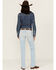 Image #3 - Ariat Women's R.E.A.L. Light Wash Zayla Low Rise Straight Leg Stretch Denim Jeans , Light Wash, hi-res