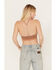 Image #3 - Fornia Women's Stripe Halter Bralette, Rust Copper, hi-res